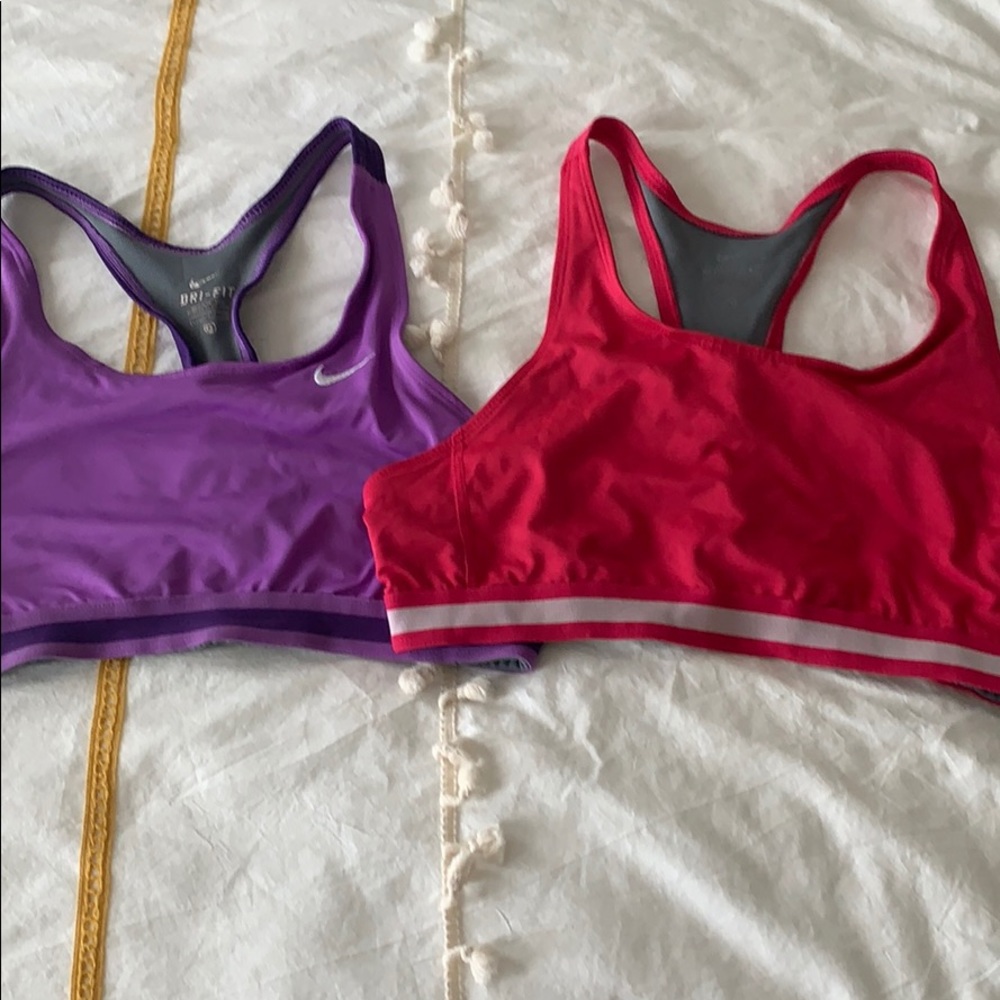 Large Nike Sports Bras Purple and Pink